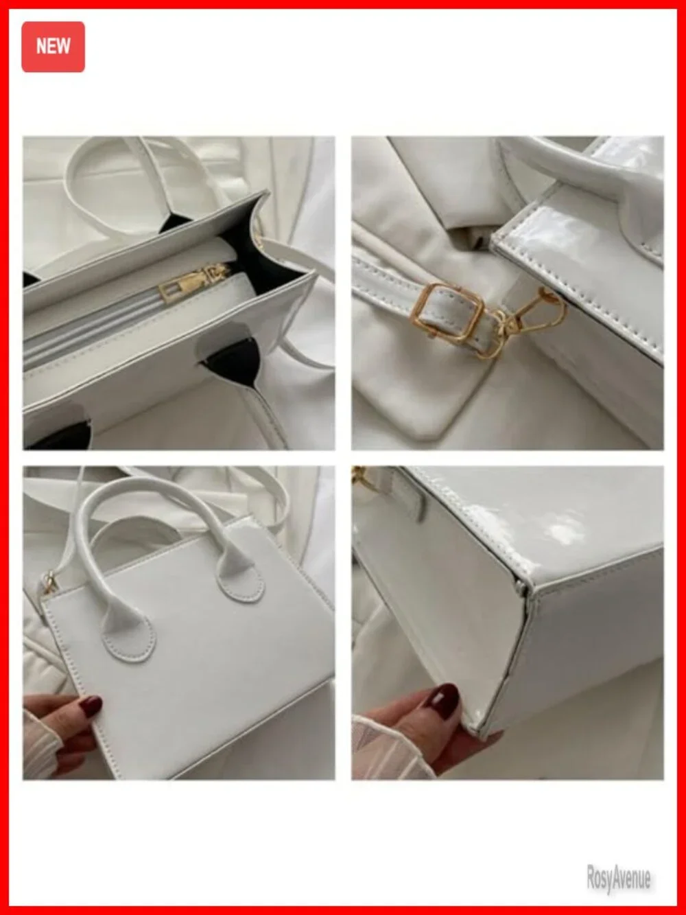 Patent Leather Clutch Purse Mini Shoulder Bag Evening Bag